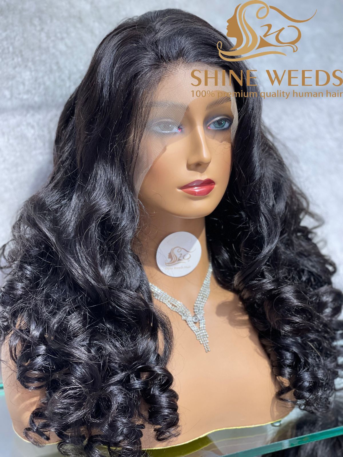 Long Wig 26'' Lose Wave Highlight Natural Hair MV Model