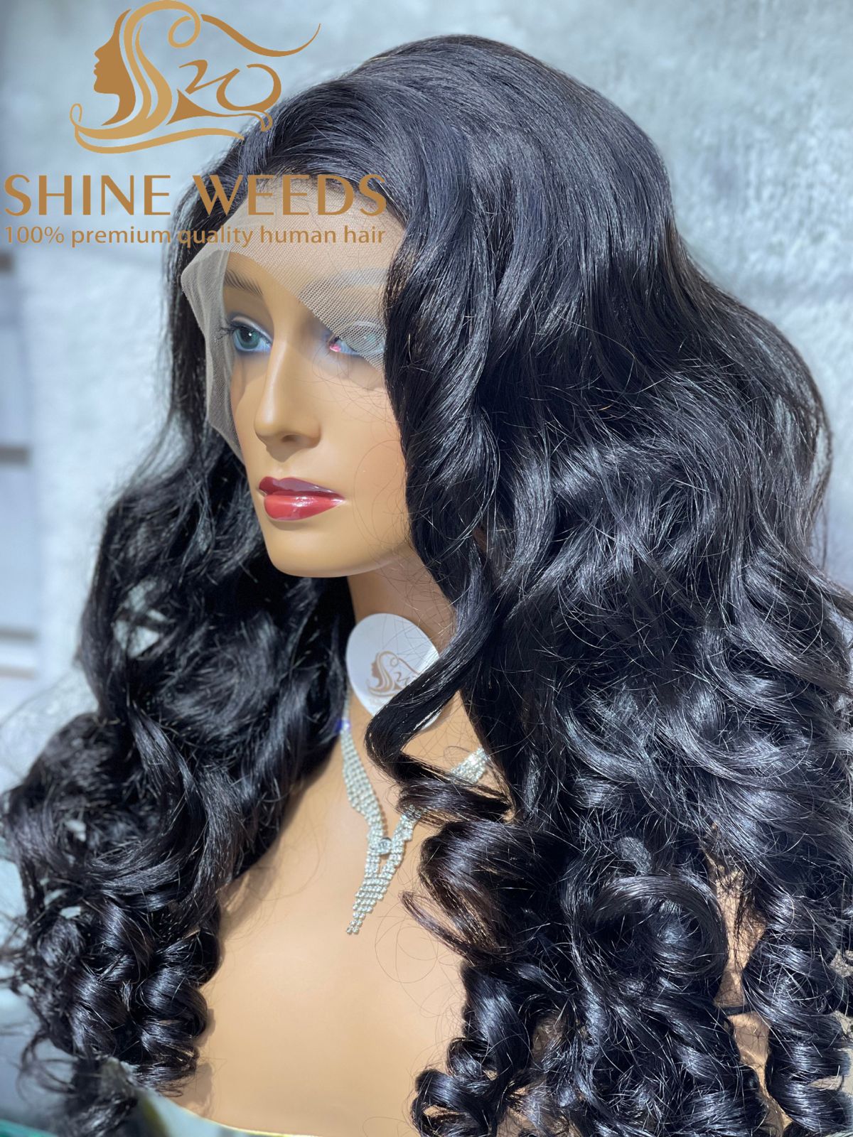 Long Wig 26'' Lose Wave Highlight Natural Hair MV Model