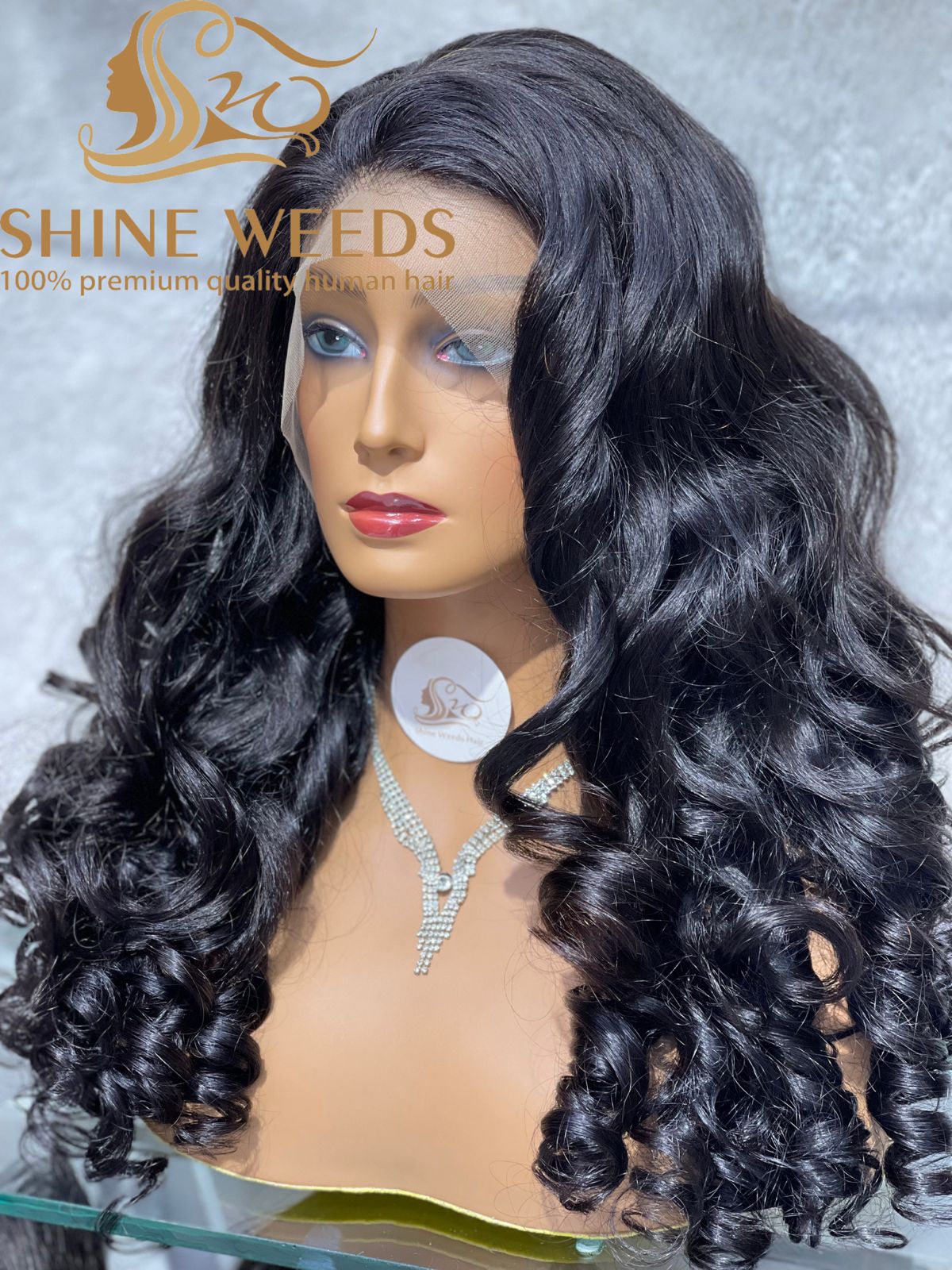Long Wig 26'' Lose Wave Highlight Natural Hair MV Model