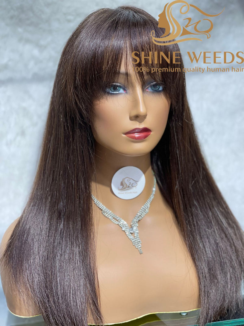 Medium Size Fringe Wig 18'' Natural Hair 513 Model