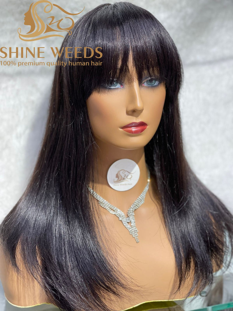 Medium Size Fringe Wig 18'' Natural Hair 513 Model