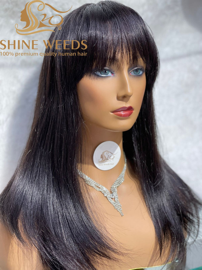 Medium Size Fringe Wig 18'' Natural Hair 513 Model