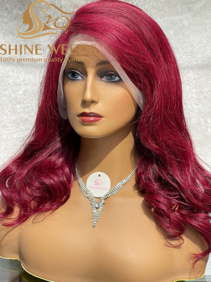 Short Wig 13*4 Lace wig Natural hair Wave Model MQ