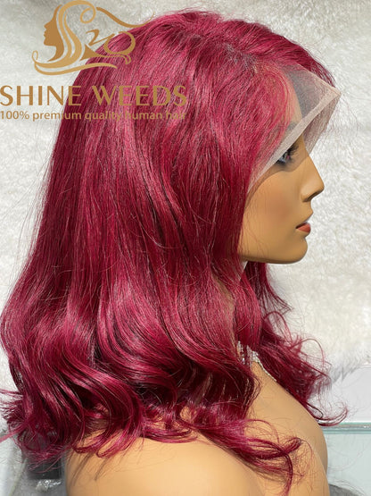 Short Wig 13*4 Lace wig Natural hair Wave Model MQ