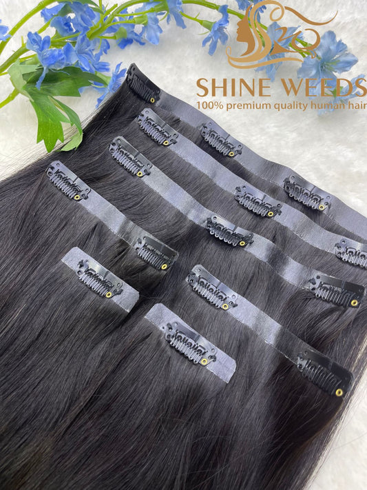 PU Clip Extension 22'' 55cm 150grams Natural hair Glory series