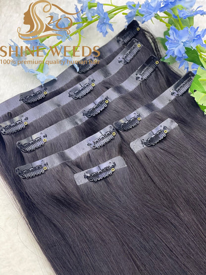PU Clip Extension 22'' 55cm 150grams Natural hair Glory series