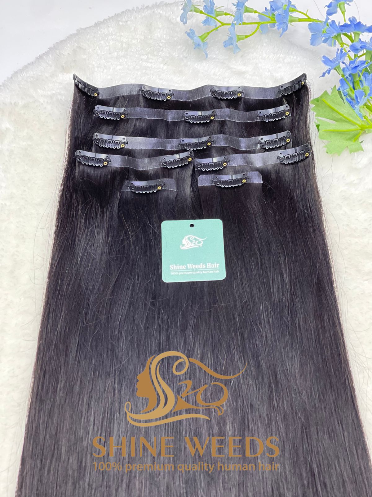 PU Clip Extension 22'' 55cm 150grams Natural hair Glory series