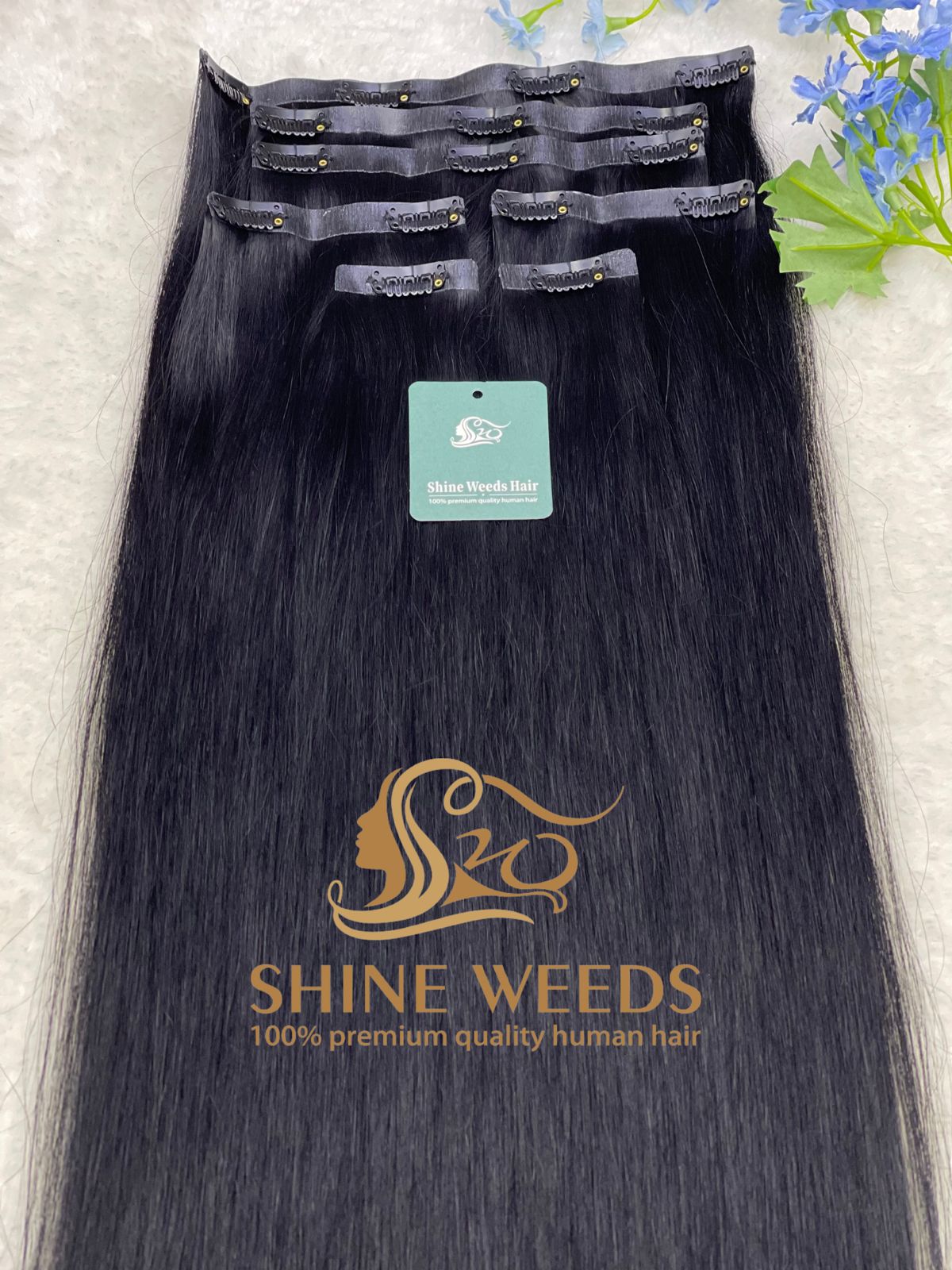 PU Clip Extension 22'' 55cm 150grams Natural hair Glory series