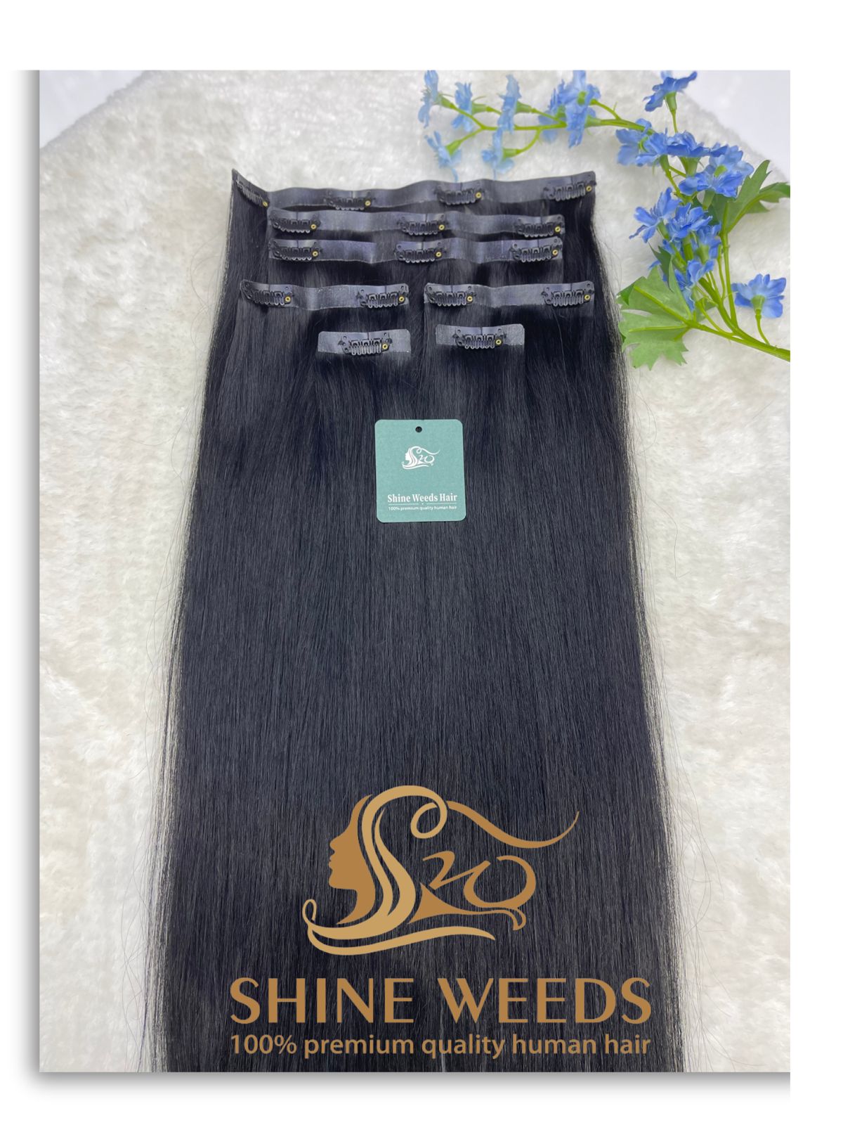 PU Clip Extension 22'' 55cm 150grams Natural hair Glory series