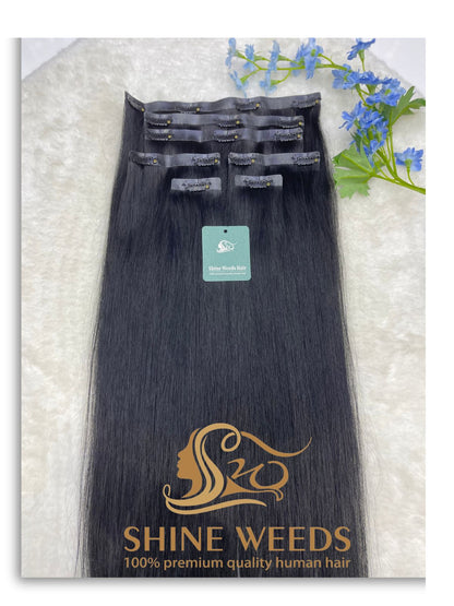 PU Clip Extension 22'' 55cm 150grams Natural hair Glory series