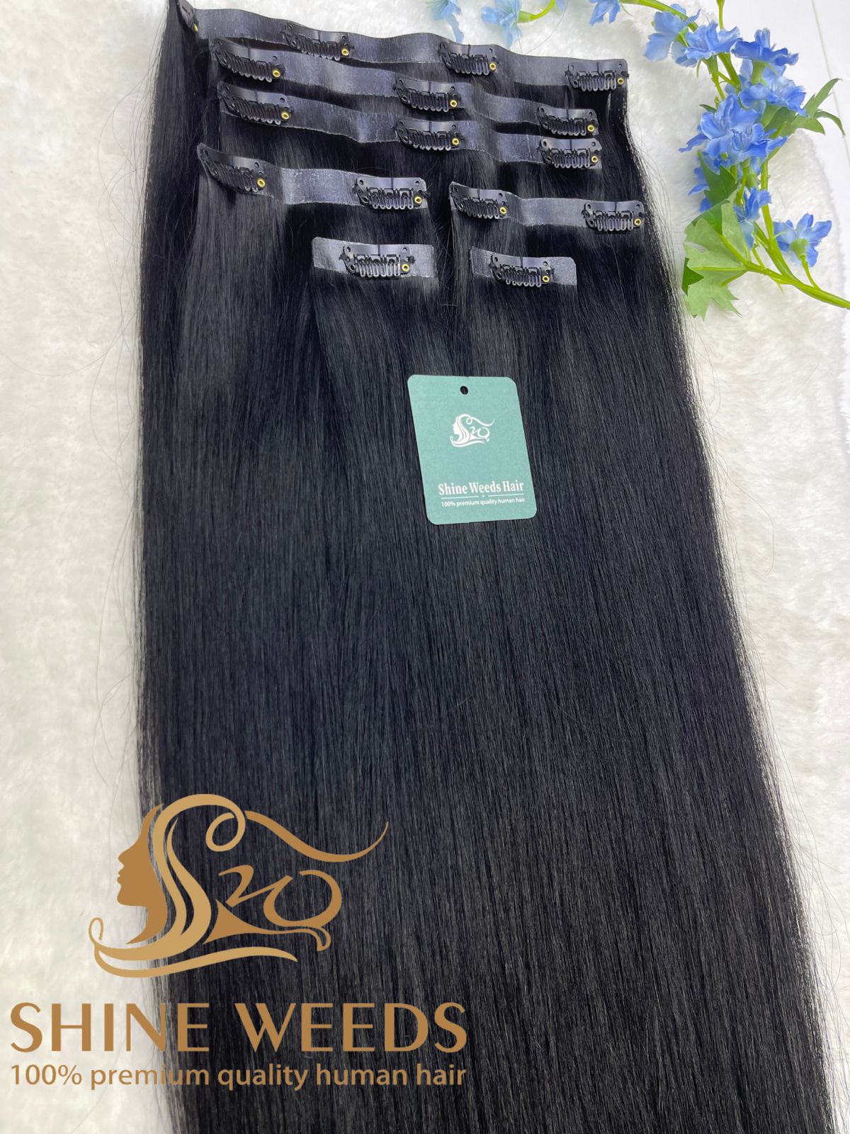 PU Clip Extension 22'' 55cm 150grams Natural hair Glory series
