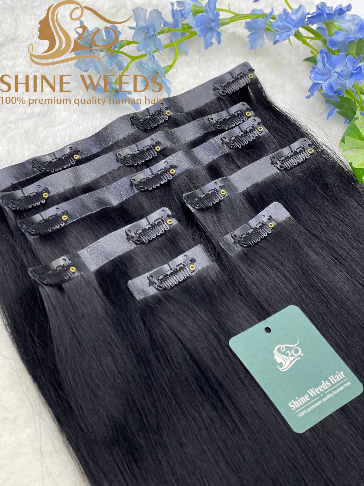 PU Clip Extension 22'' 55cm 150grams Natural hair Glory series