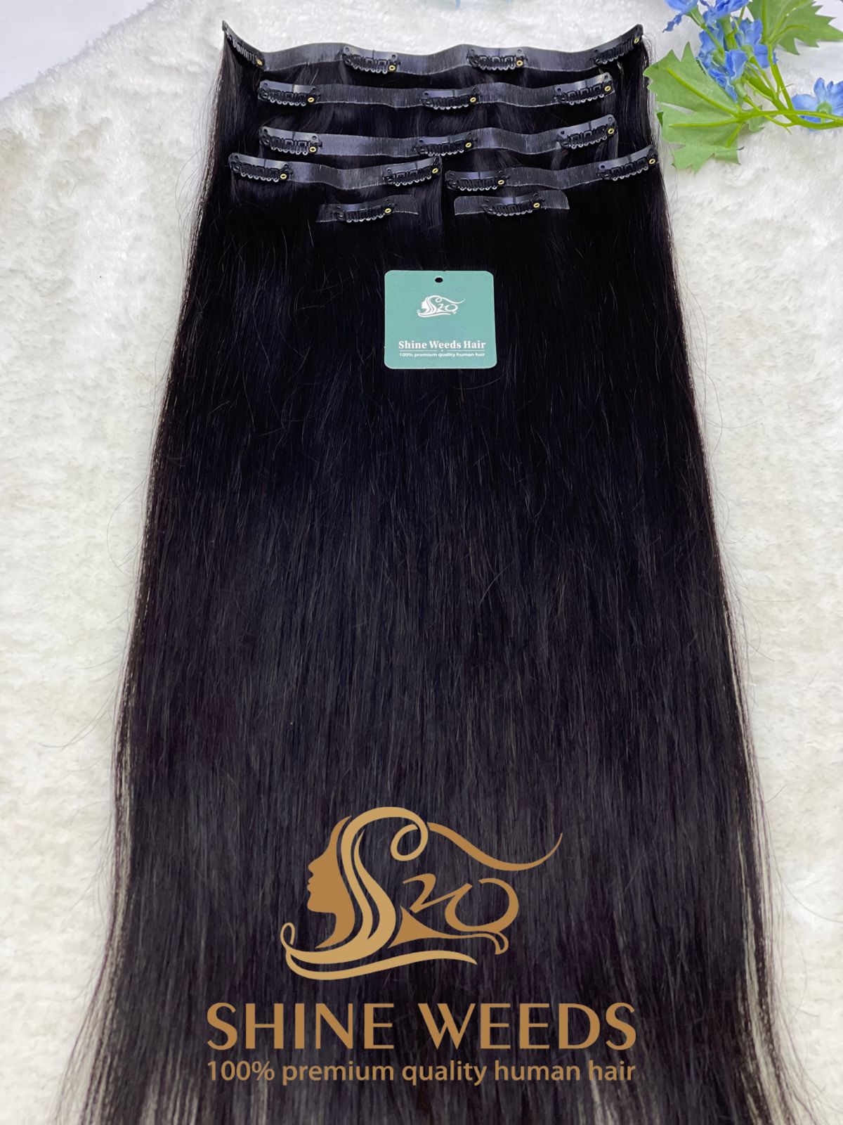 PU Clip Extension 22'' 55cm 150grams Natural hair Glory series