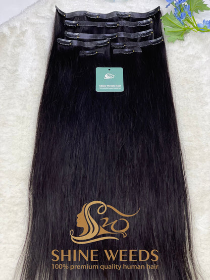 PU Clip Extension 22'' 55cm 150grams Natural hair Glory series