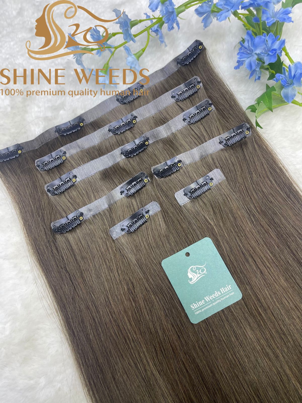 PU Clip Extension 22'' 55cm 150grams Natural hair Glory series