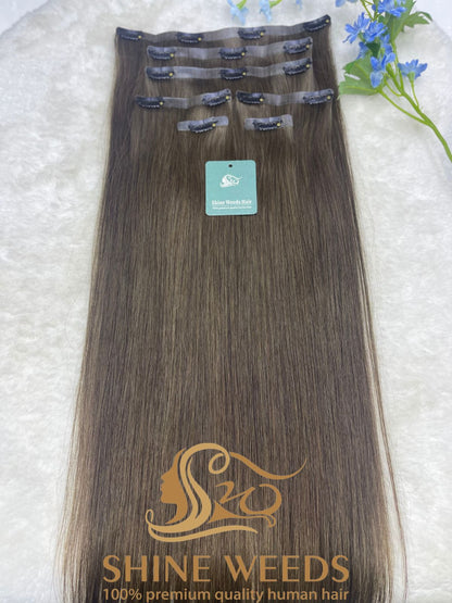 PU Clip Extension 22'' 55cm 150grams Natural hair Glory series