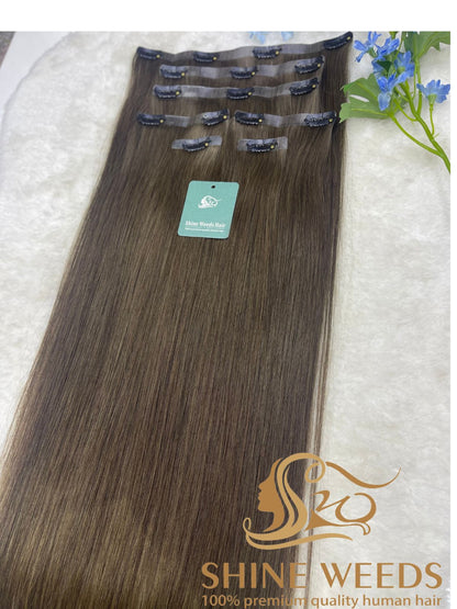 PU Clip Extension 22'' 55cm 150grams Natural hair Glory series