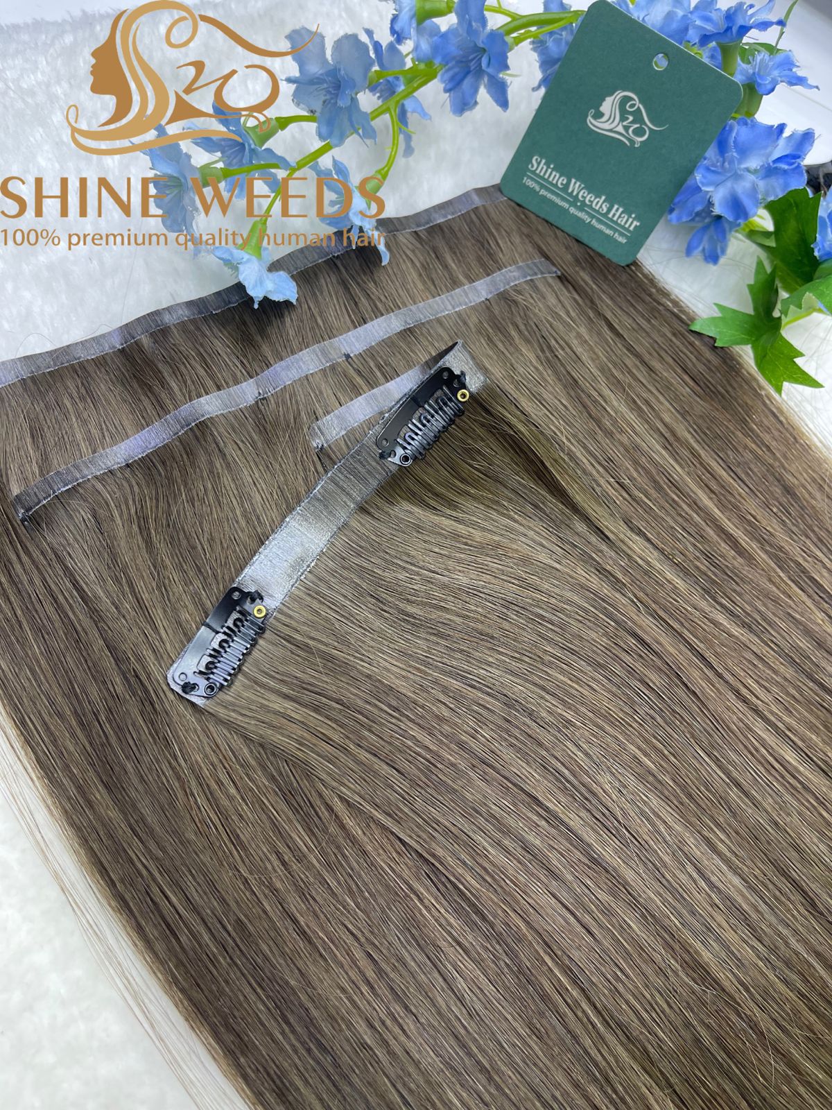 PU Clip Extension 22'' 55cm 150grams Natural hair Glory series