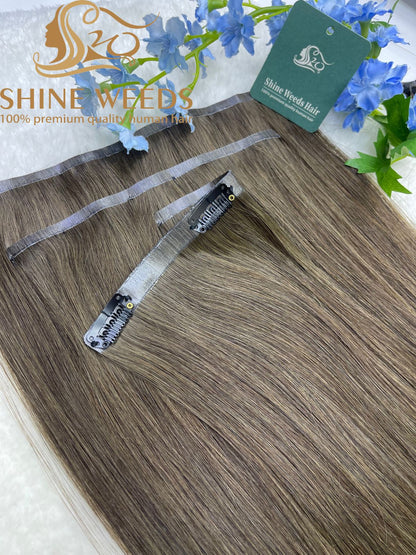 PU Clip Extension 22'' 55cm 150grams Natural hair Glory series