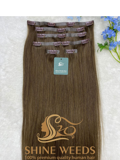 PU Clip Extension 22'' 55cm 150grams Natural hair Glory series