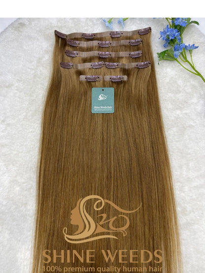 PU Clip Extension 22'' 55cm 150grams Natural hair Glory series
