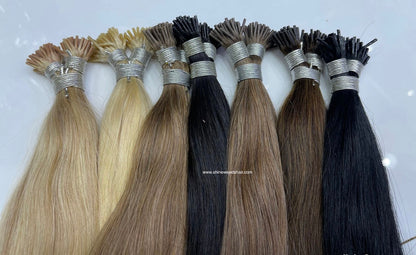 24” virgin I Tip Human Hair Extension,100pcs 100g