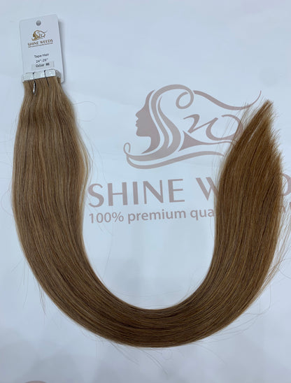 Shine Weeds Tape In Virgin Human Hair Extensions 100% Remy Human Hair 20 pieces 24″-26" 40g