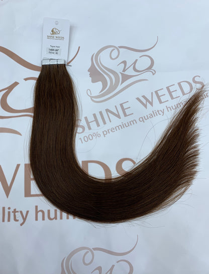 20"-22″-40g Tape In Virgin Human Hair Extensions 100% Remy Human Hair 20 Human Hair