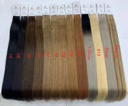 Shine Weeds Tape In Virgin Human Hair Extensions 100% Remy Human Hair 20 pieces 24″-26" 40g